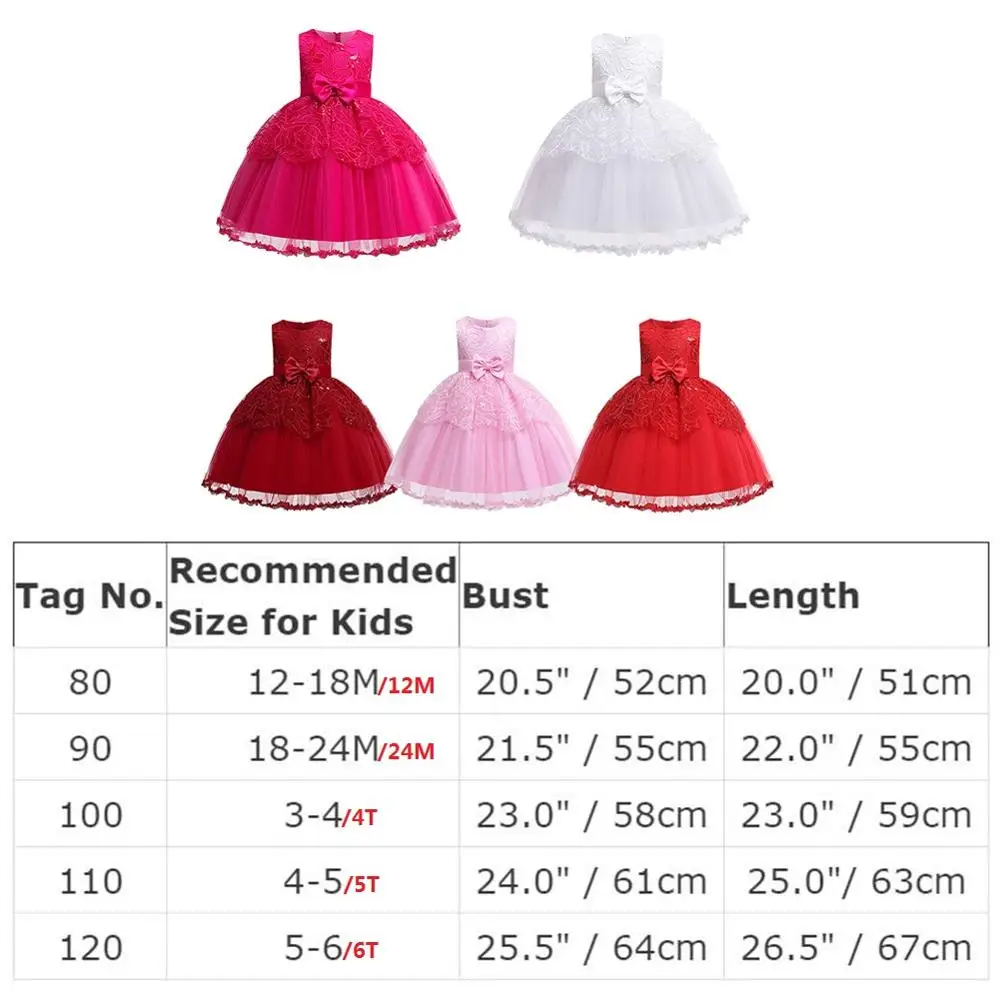 

Girls Ball Gown Princess Dress Sleeveless Bowknot Waistband Tulle Lace Dress for Birthday Party for Wedding Photo Shoot Clothes