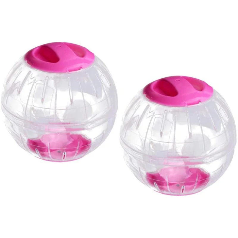 

2 Pcs Boredom Breaker Small Animal Activity Toy Glitter Hamster Ball
