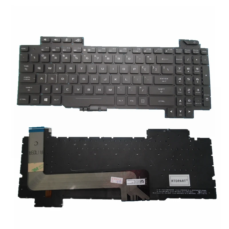Английская клавиатура с подсветкой для ASUS ROG Strix GL503 GL703 GL503V GL503VD GL503VD-DB71 GL503VM GL503VS US |