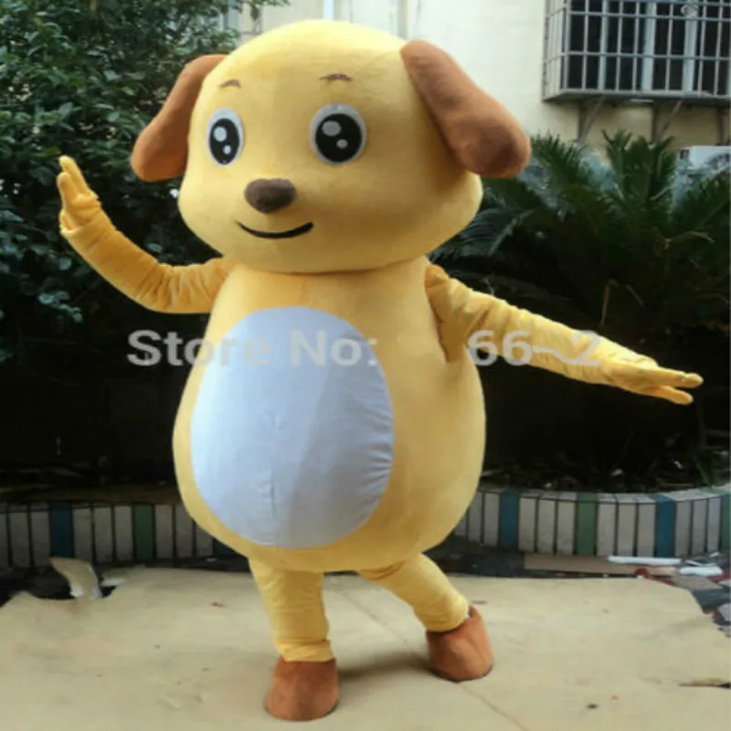 

Yellow Dog Mascot Costume Cosplay Furry Suits Party Game Fursuit Cartoon Dress Outfits Carnival Halloween Xmas Easter Ad