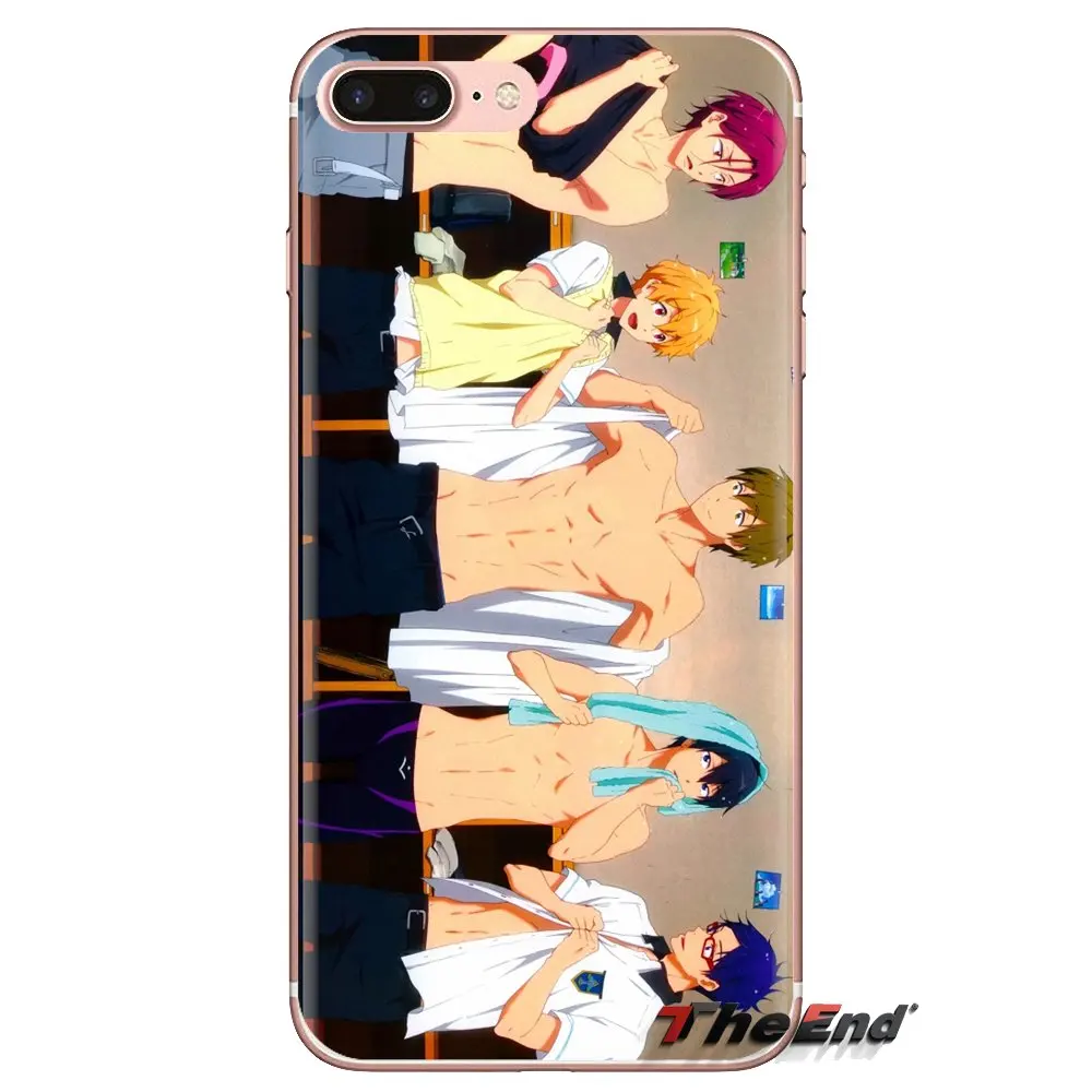 Плавательный клуб Iwatobi rei ryugazaki чехлы из ТПУ для iPhone XS Max XR X 4 4S 5 5S 5C SE 6 6S 7 8 плюс samsung