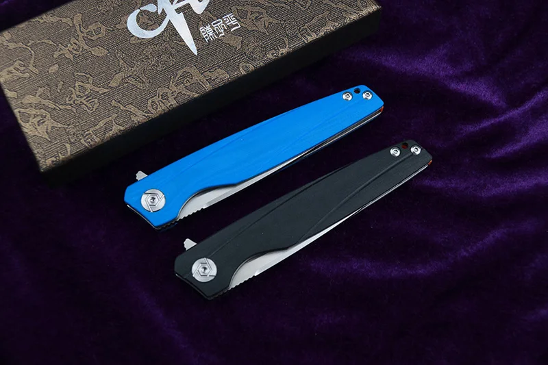 

CH3007G10 Flipper folding knife D2 steel blade G10 handle outdoor tactical equipment camping hunting mountaineering tools