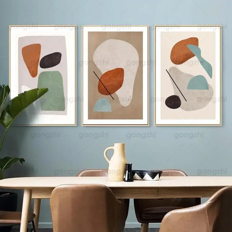

Minimalist Canvas Painting Abstract Geometric Pattern Wall Decor Art Poster Restaurant Cafe Home Modern Hd Printing Painting