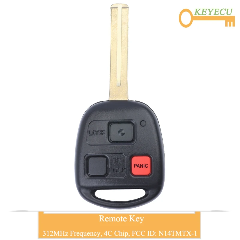 KEYECU дистанционное управление Автомобильный ключ для Lexus RX300 1999 2000 2001 2002 2003 Fob 3