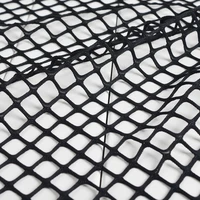 black elastic net fabric honeycomb mesh fabric multifunction for jeans knit lining apparel cloth high quality diy elastic fabric