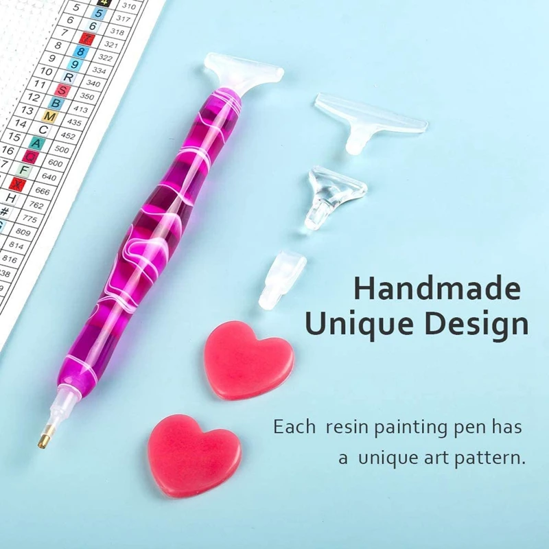 

Handturned Resin Diamond Painting Pen Diamond Art Accessories 5D DIY Embroidery Drill Pen Rhinestone Picker Tool