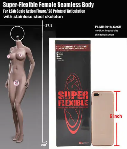 PLMB2018 S25B 1/6 TBLeague PHICEN Гибкая бесшовная Женская фигурка|Игровые фигурки и