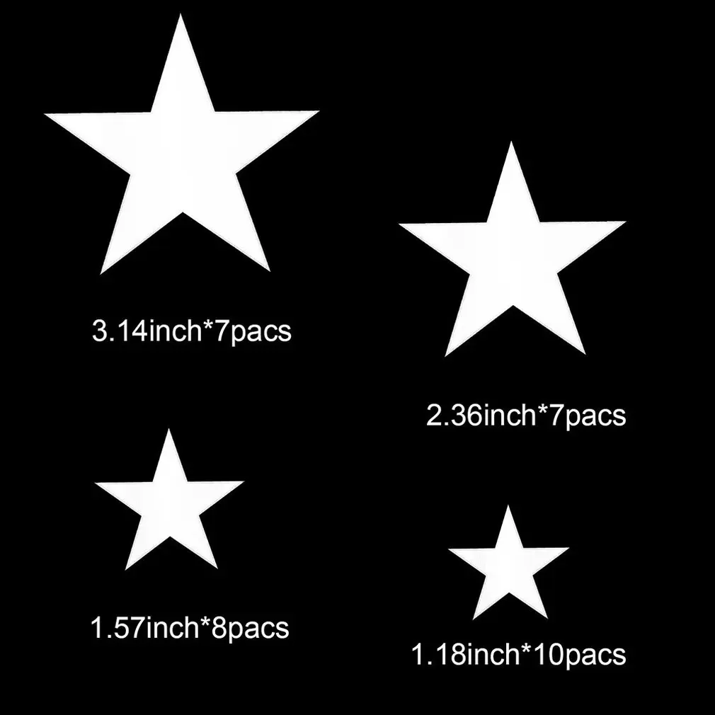 32 шт. съемный Звезда Зеркало Стикеры акриловое зеркало мозаика настенная