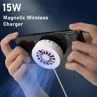tongdaytech 15w magnetic wireless chargers for iphone 12 13 pro max mini colorful cooling fan 3 in1 fast charging charger stand