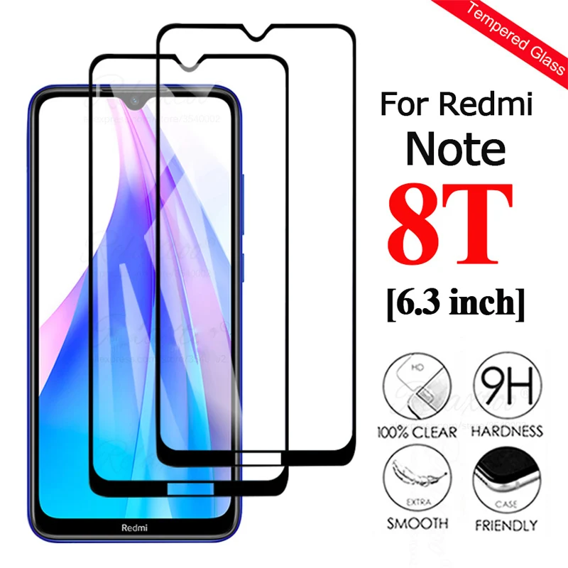 

2PCS FOR Xiaomi Redmi Note 8T 8 7 7A 8A 9SE Mi 9 Lite 9 SE 9T A3 NOTE8 Tempered Glass Protective Screen Protector Film Cover