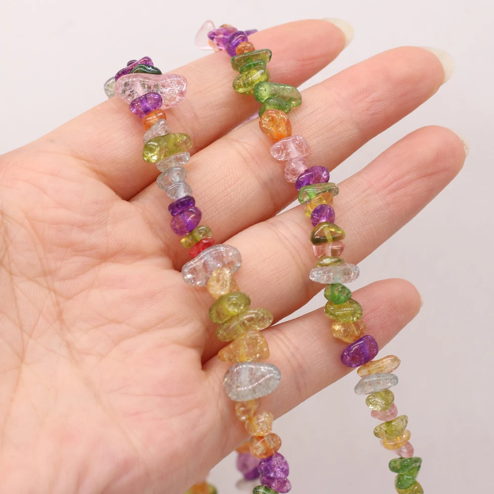 

Exquisite Natural Semi-precious Stone Gravel Beads Loose Beads for Jewelry Making Necklace Bracelet 5-8mm Length 40 Cm