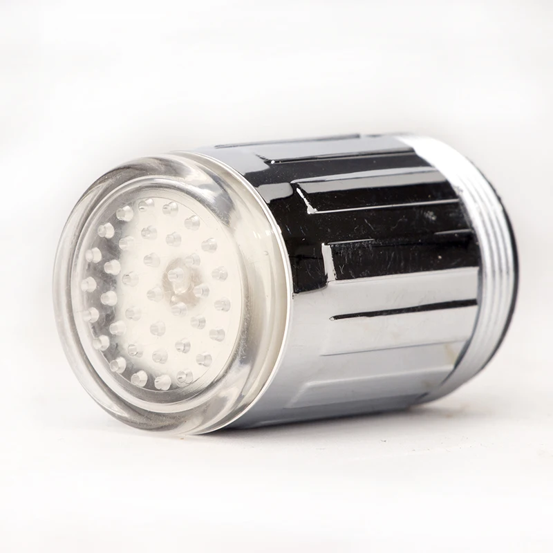 EHEH LED Kitchen Faucet Aerators 3-color Sink Power Shower Light Temperature control Tap RGB faucet Head | Дом и сад