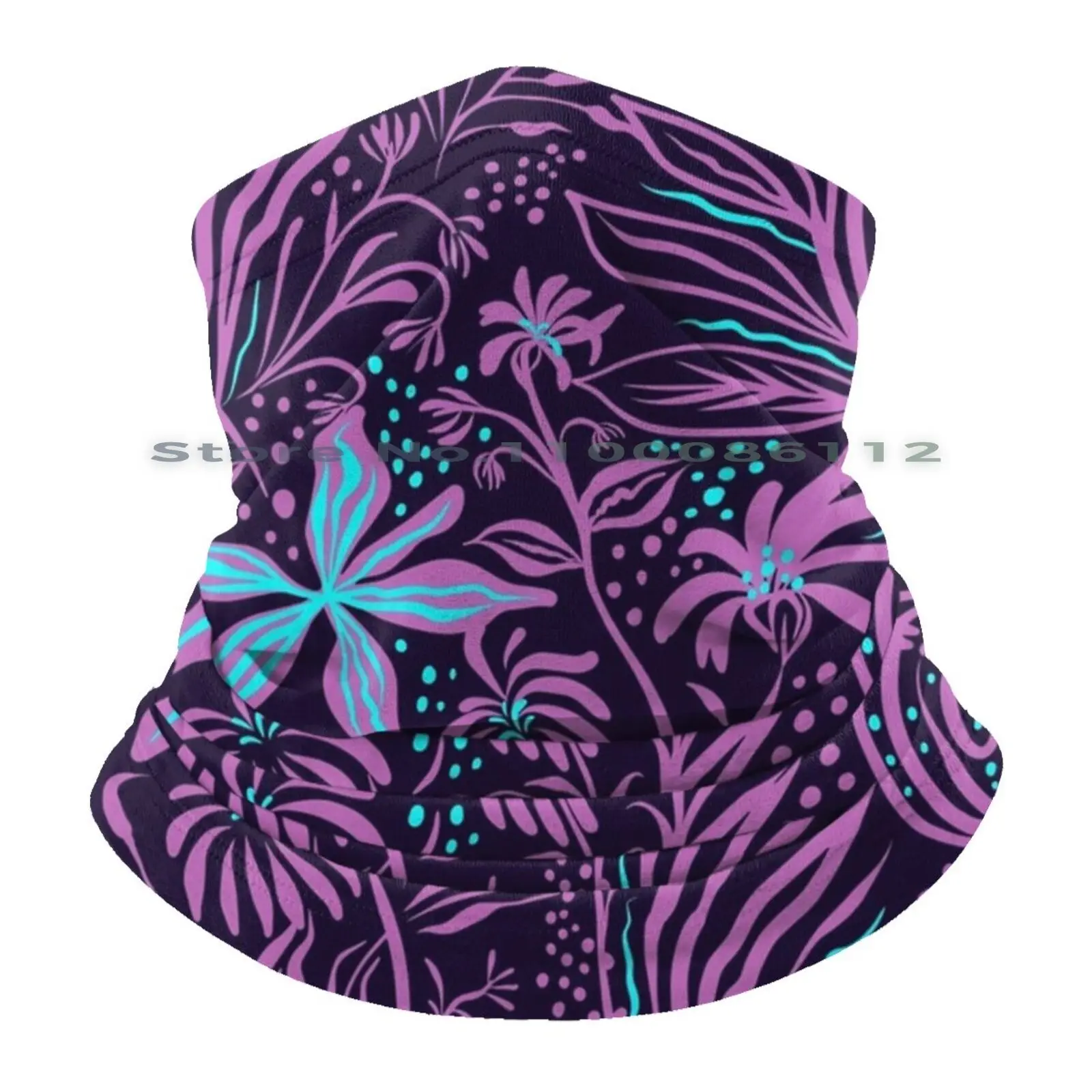 Панама с фиолетовыми цветами шляпа от солнца листьями Фиолетовыми неоновыми