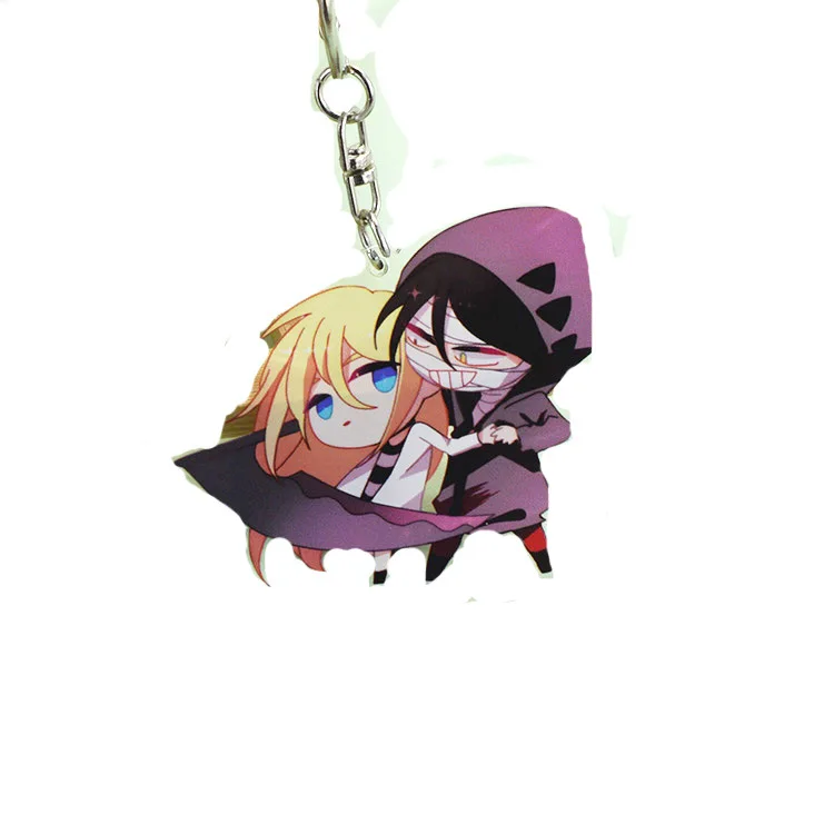 Anime Angels of Death Keychain Cartoon Figure Satsuriku No Tenshi Foster Isaac Rachel Acrylic Pendants Key Ring | Украшения и