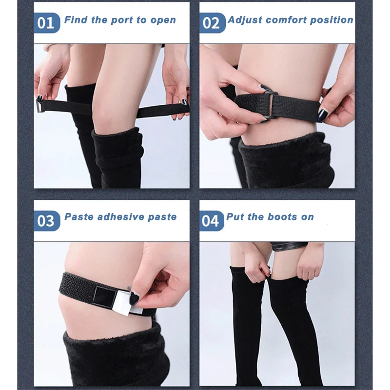 

Women Boots Belt Strap Anti Slip Shoe Laces Adjustable Back Adhesive Tape Fashion and convenience d88