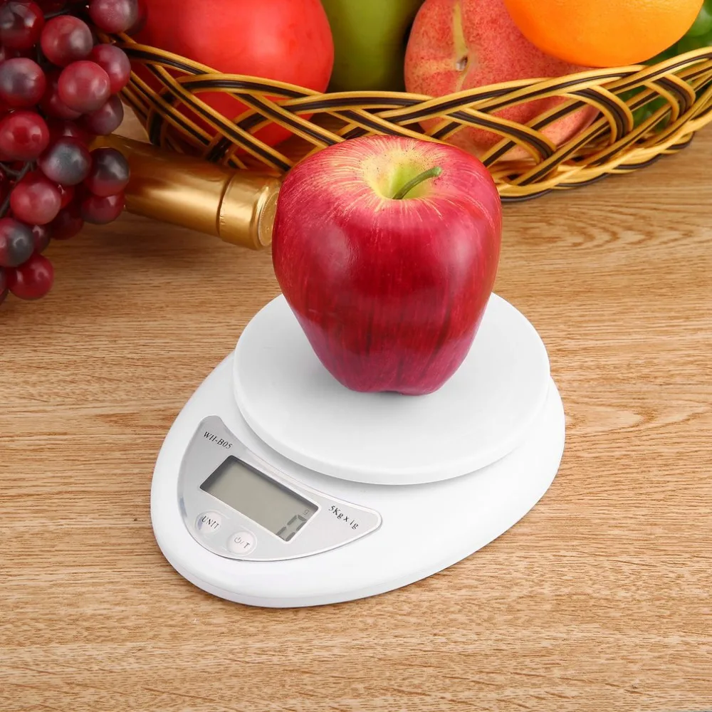 

5kg 5000g/1g Digitale Waage Lebensmittel Post Skala Elektronische Gewicht Waagen Balance Gewichtung Werkzeug LED Elektronische