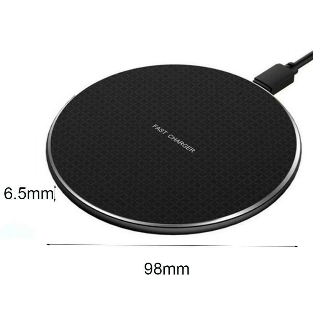 

10W Qi Wireless Fast Charger Charging Pad Dock For iPhone/Samsung/Android Cell Phone