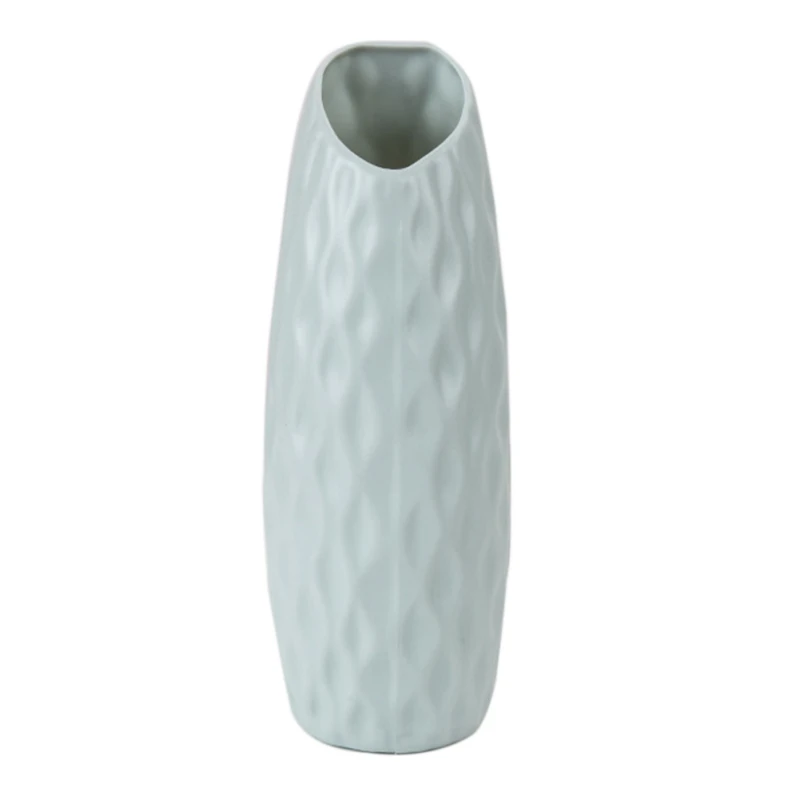 RL1266A New Nordic Style Origami Plastic Vase Imitation Ceramic Flower Pot Mini Bottle Flower Basket Flower Vase Decoration Home - Цвет: RL1266A
