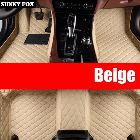 Beige Sunny Fox автомобильные коврики для Volvo C30 S60L S80L V40 V60 XC60 XC90 5D автомобильный Стайлинг сверхмощный ковер напольный вкладыш - Название цвета: Beige