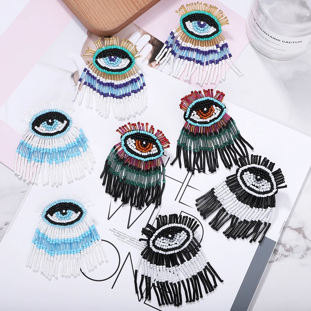 Висячие серьги Best lady с бусинами для женщин свадебные богемные специальные