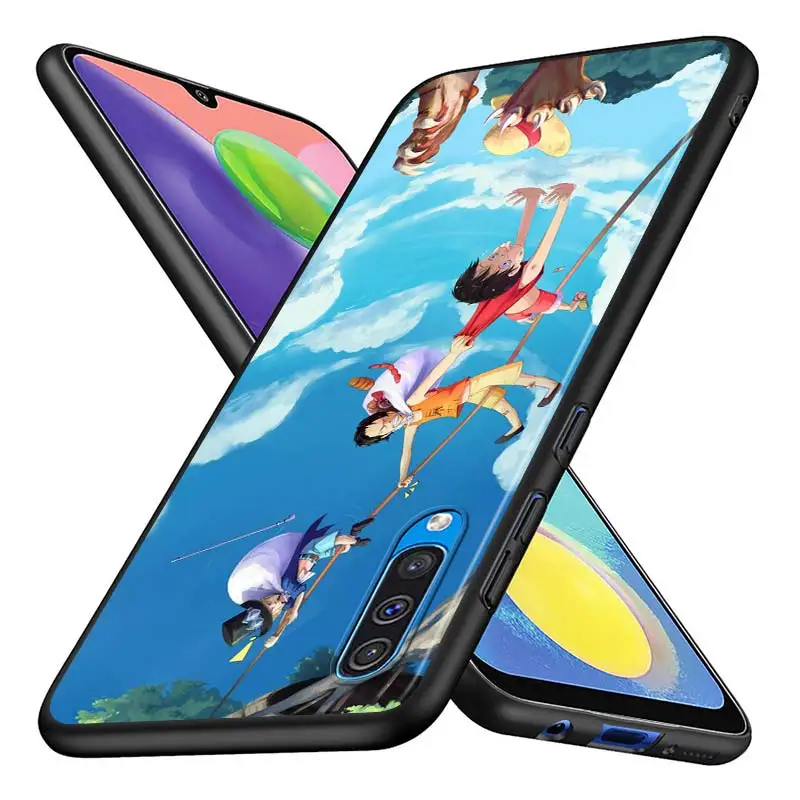 

Ace Sabo Luffy for Samsung Note 20 Ultra Plus A71 A51 5G A21S A41 A31 A10 M60S M40 M30 M20 M10S Black Phone Case