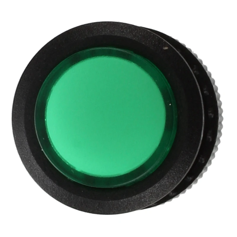 5 шт. 4 клеммы тип блокировки зеленый светодиодный Круглый кнопочный