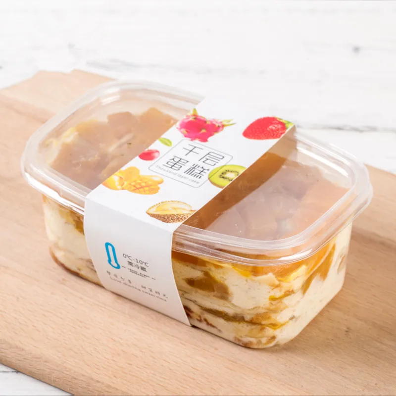 50 шт Высокое качество пластмассовый флакон ПЭТ прозрачный десерт коробка