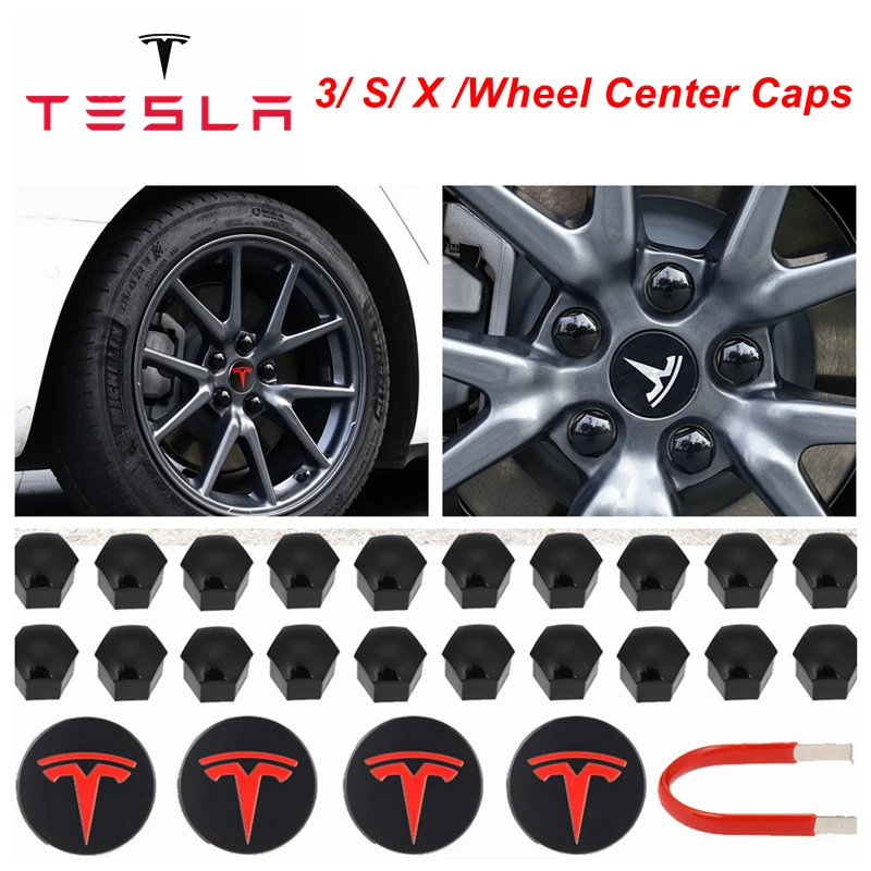 Декоративная Центральная крышка s для Tesla Model 3/ S/ X/комплект колпачков на колесо с