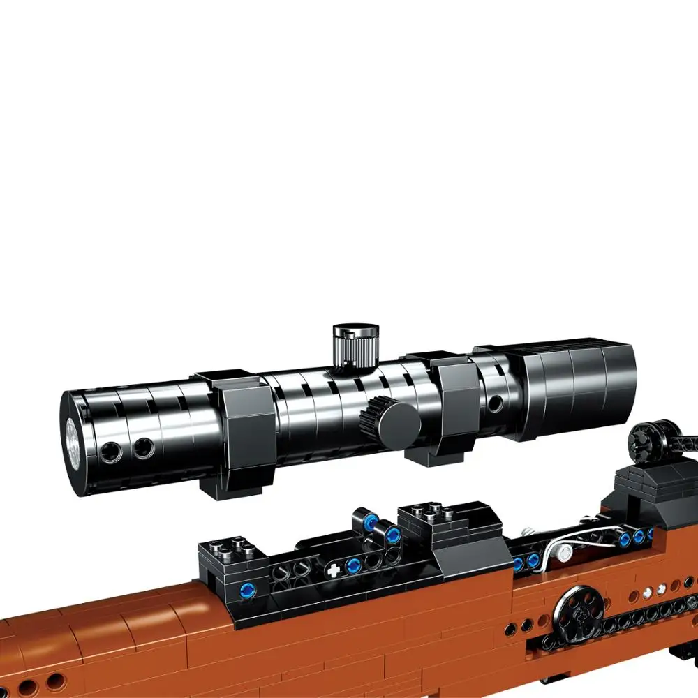 Конструктор Военная снайперская винтовка Kar98k игрушка модель строительные блоки