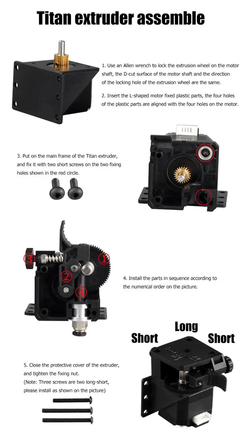 Экструдер Titan детали для 3D-принтера MK8 E3D V6 Hotend J-head Bowden монтажный кронштейн нить 1 75