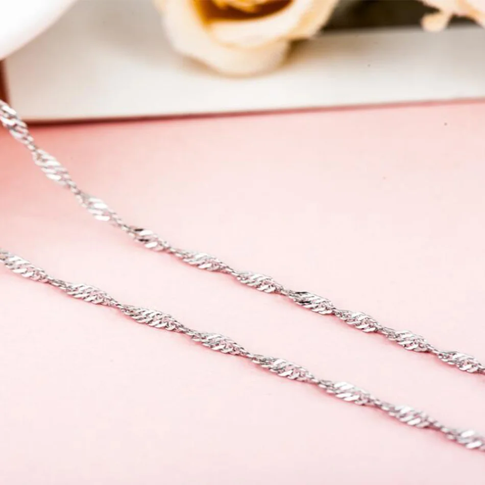 100% натуральная 925 Серебряное ожерелье слиток витая змея цепи коробки колье для