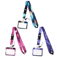 jf649 art starry sky stars cloud lanyard for buttons phone neck strap oil painting lanyard for camera id badge cute gifts