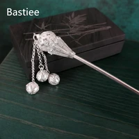 bastiee 999 sterling silver hair stick sceptre chinese hanfu pins hair accessories for women hmong handmade ethnic fine jewelry