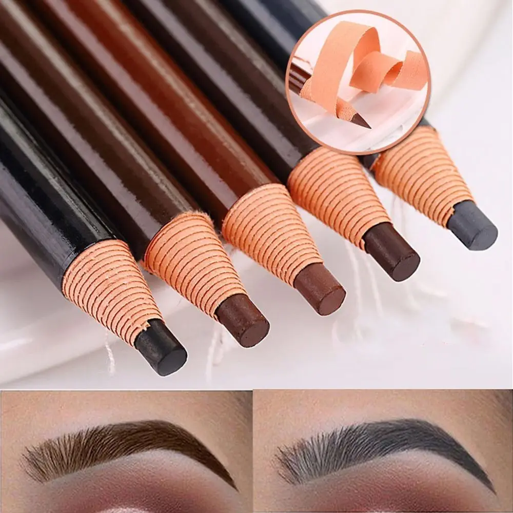 Portable Longlasting Waterproof Drawing Enhancer Eyebrow Tattoo Liner Pencil Eye Makeup Microblading | Красота и здоровье