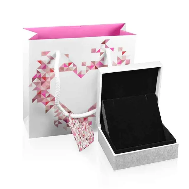 love set box Подлинный Шарм бусины Мода логотип шаблон серии кольцо коробка ювелирных изделий высокое качество изысканный коллекционное украшение подарок - Color: love set box