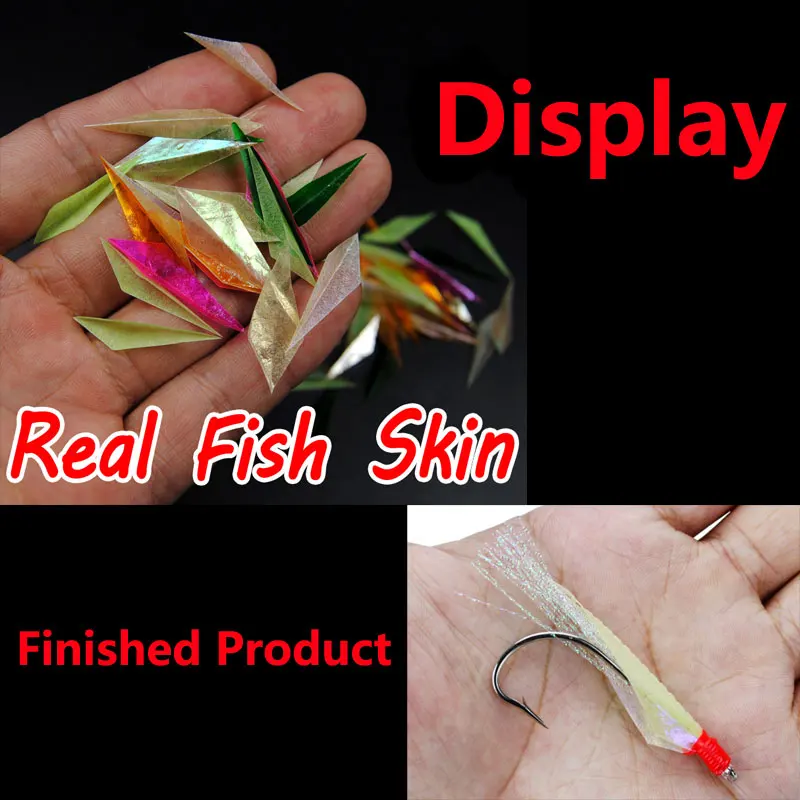 280 шт./пакет для изготовления наживки готовые вспышки Сабики рыба кожа пластик