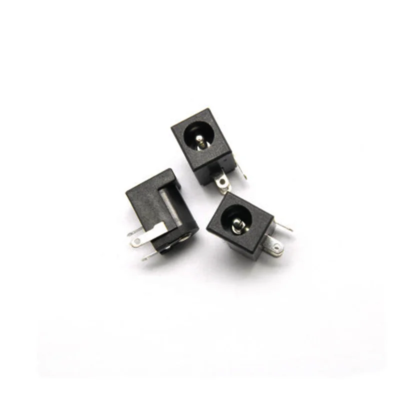 10 шт./лот DC-005 PCB Mount 5 5x2 1/2 мм Женский Разъем питания постоянного тока DC005 черный 5*2 |