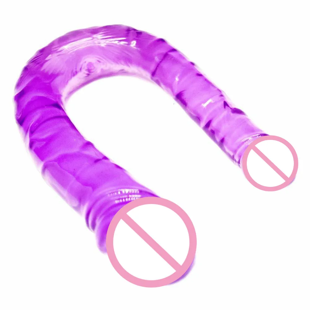 Для женщин 13 ”маленький анальный и влагалище изогнутый двойной фаллоимитатор с