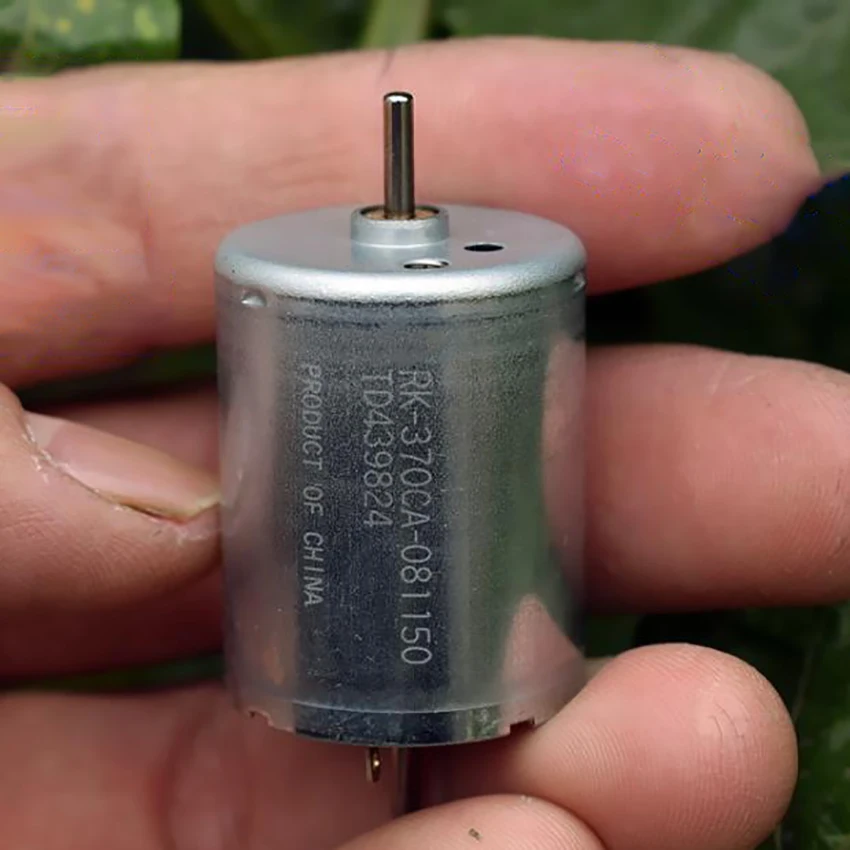 Full Coils Micro Motor DC 24V 3450 Rpm, Dual Shaft Motor, Low Speed, Low Current, Carbon Brushed for Precision Equipment