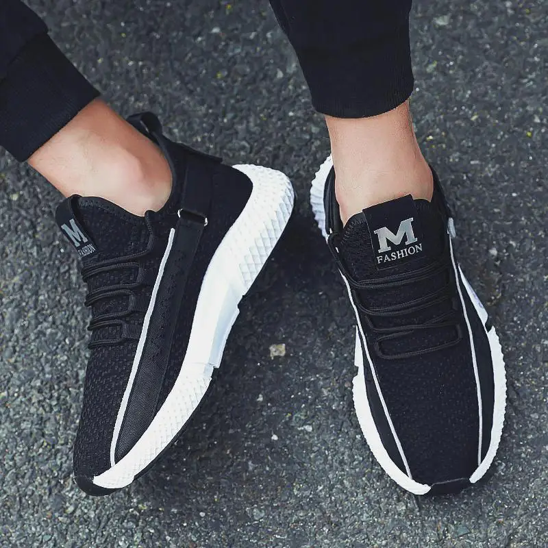 

Light Weight Running Shoes Men Fly Weave Spring Breathable Men Shoes Cool Design Sports Shoes Jogging Men Sneakers Made In China
