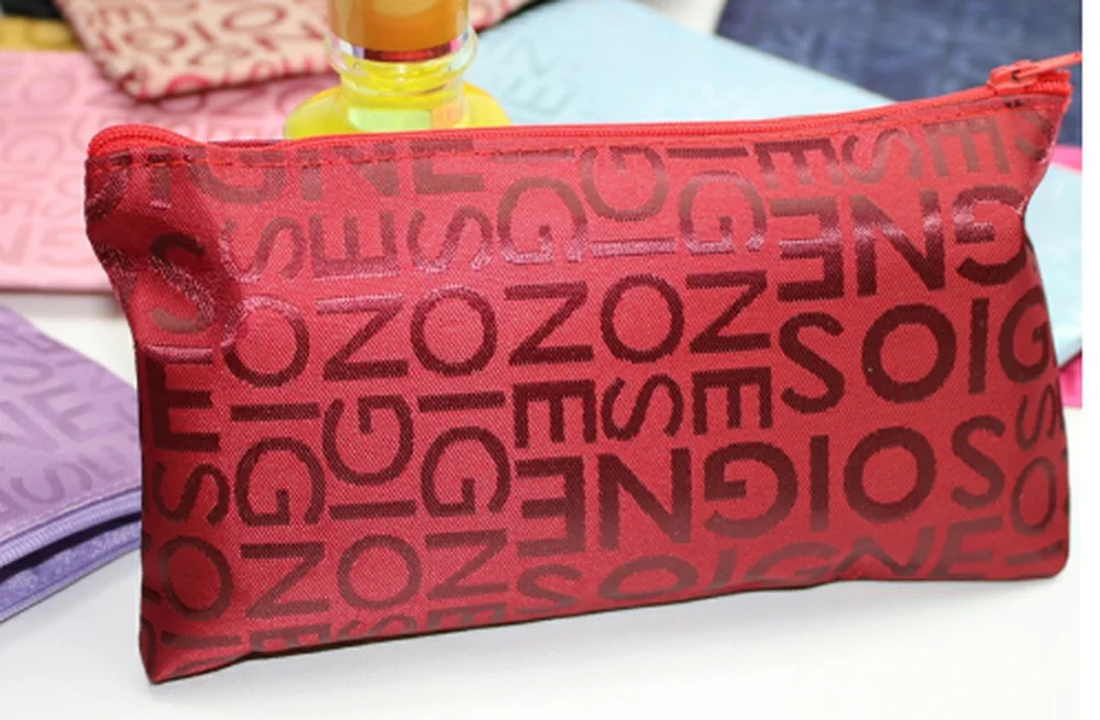 Женская портативная Милая многофункциональная косметичка на молнии для