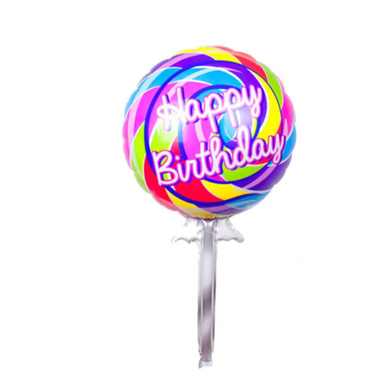 1 шт. большие разноцветные воздушные шары в виде леденца 110 х60 см | Дом и сад