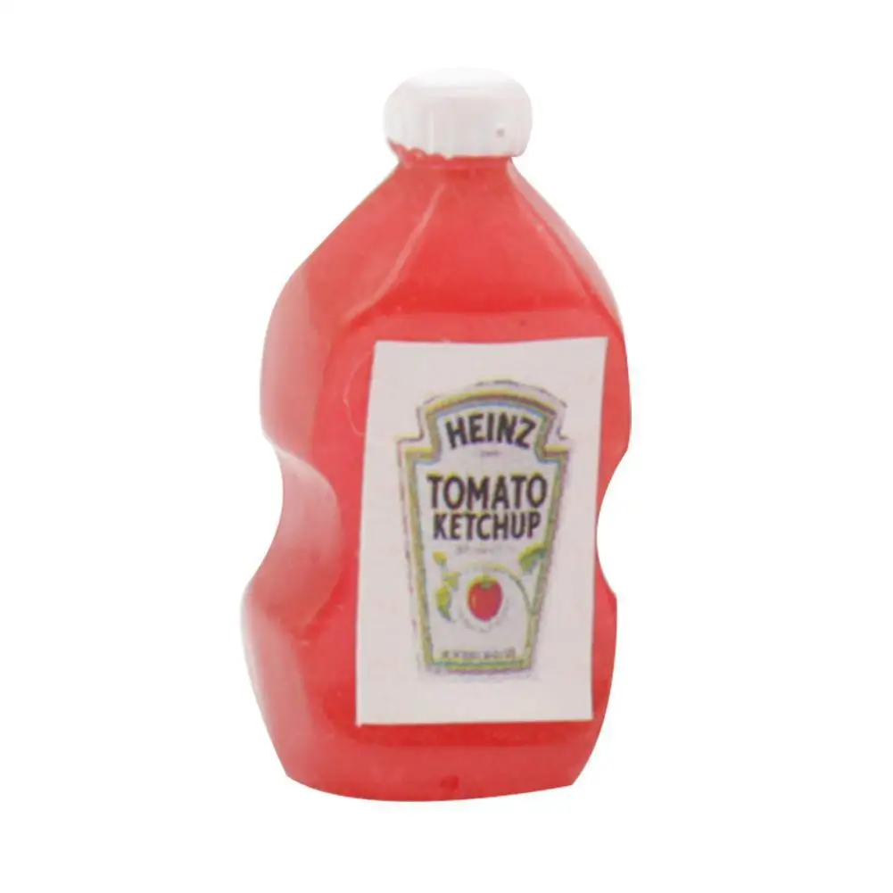 

Dongzhur New 2pcs Dollhouse Mini Bottle Tomato Sauce Squeeze Bottle Miniaturas Kitchen Accessories Dollhouse 1:12 W8Y2