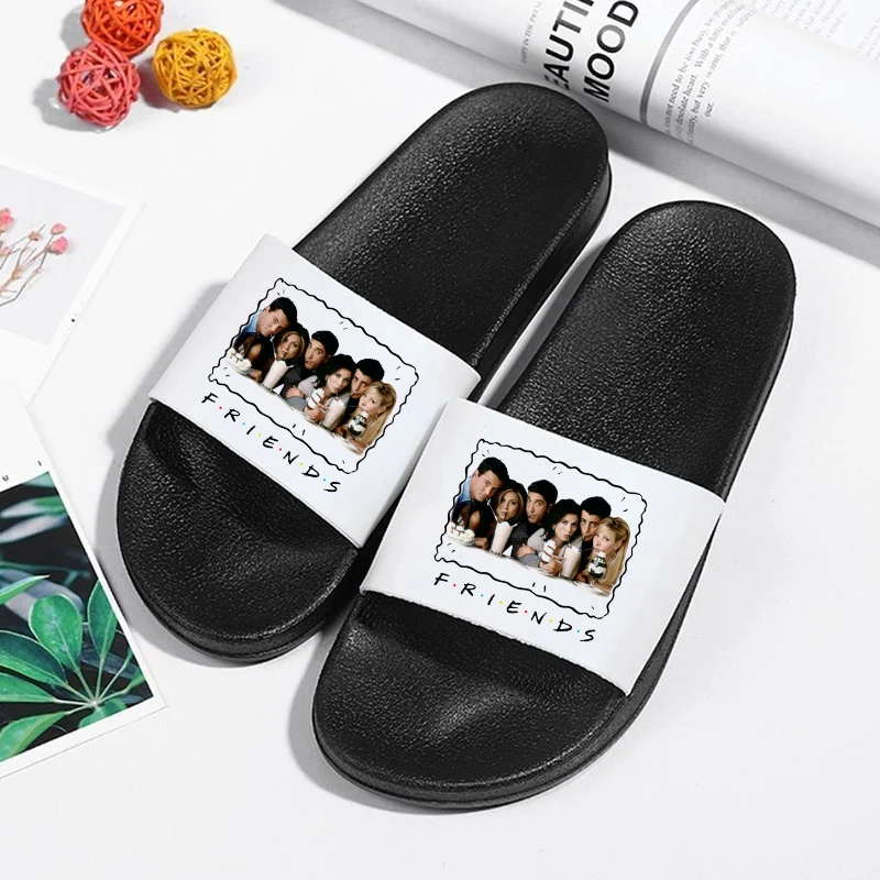 

New Stylish Sandals Bathroom Cartoon Printing Indoor Outdoor Slippers Womens Flip Flops House Slippers Shoes Home