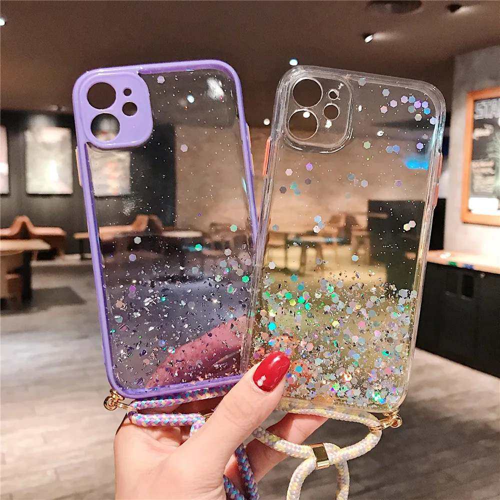 Градиентный блестящий чехол-бампер со звездой для iPhone 11 Pro Max XR XS 6S 8 7 plus