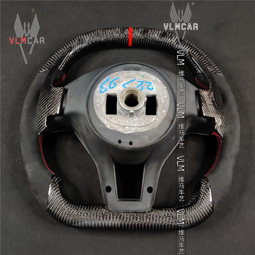 Частный изготовленный на заказ руль из углеродного волокна для c класса W204 E class
