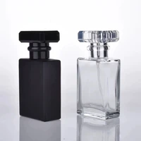 5pcs 30ml perfume spray bottle glass bottle lead free square refillable atomizer glass bottle portable travel cosmetic container