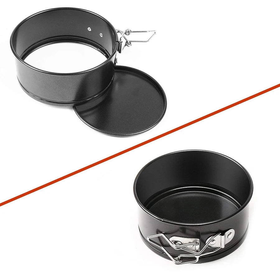 4 дюймовый мини разъемная кастрюли набор для выпечки из углеродистой стали