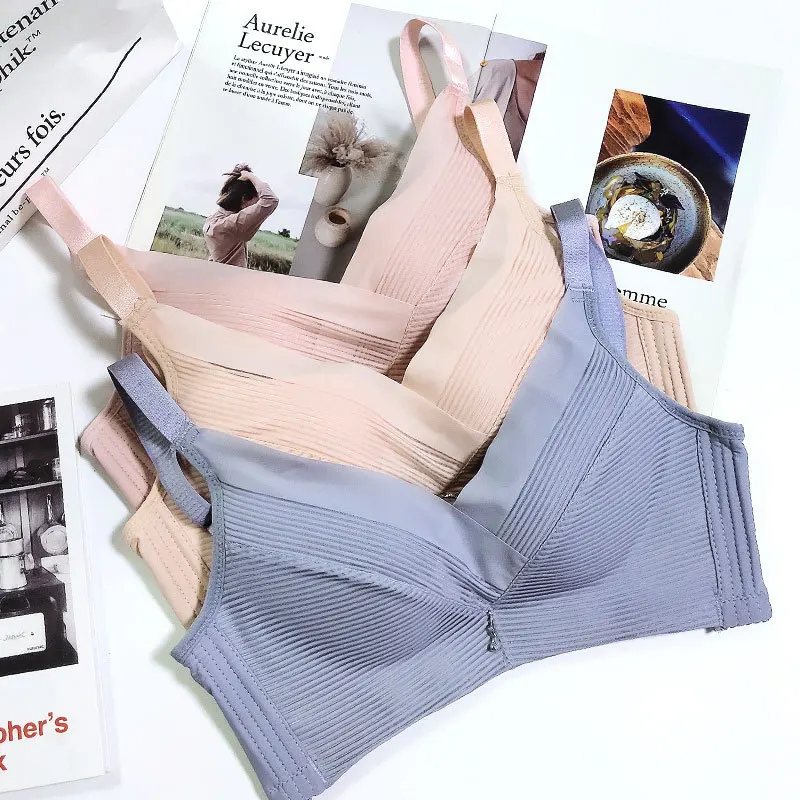 Бюстгальтер пуш ап женский дышащий без косточек нижнее белье большие размеры 90C #