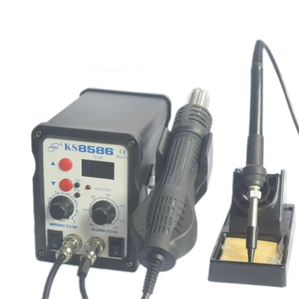 

KS-8586 Hot Air Gun Soldering Station 2-in-1 Hot Air Desoldering Station Mobile Phone Repair Hot Air Gun